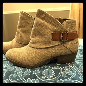 Blowfish Tan Ankle Booties